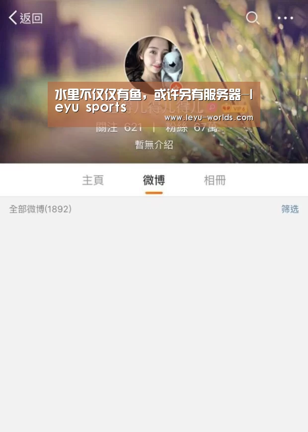 水里不仅仅有鱼,或许另有服务器-leyu sports(图2) leyu sports